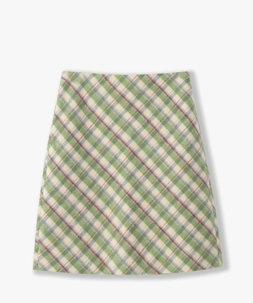 gossip！ロサンゼルス（ゴシップロサンゼルス）の「【Y2Kガーリー】レトロ配色チェックAラインスカート（ミディアム丈）（スカート・レディース・チェック・L/M/S）」の6枚目の写真