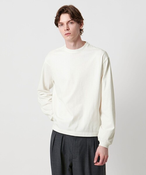 UNITED ARROWS & SONS（ユナイテッドアローズアンドサンズ）の「＜UNITED ARROWS & SONS ＞ PLAIN LONGSLEEVE TEE/ロングスリーブTシャツ（Tシャツ/カットソー・メンズ・ブラック/ホワイト・XL/S/L/M）」の3枚目の写真