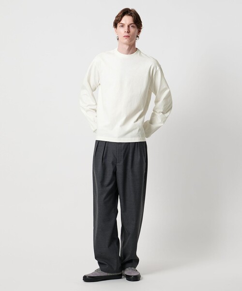 UNITED ARROWS & SONS（ユナイテッドアローズアンドサンズ）の「＜UNITED ARROWS & SONS ＞ PLAIN LONGSLEEVE TEE/ロングスリーブTシャツ（Tシャツ/カットソー・メンズ・ブラック/ホワイト・XL/S/L/M）」の5枚目の写真