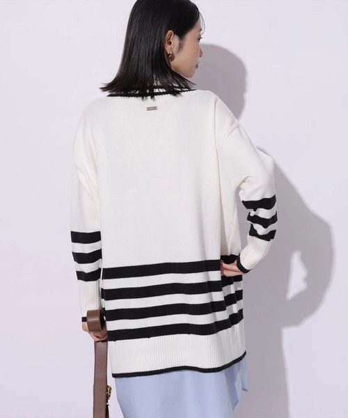 Mystrada(マイストラーダ)の「シャツドッキングチュニック(ワンピース・レディース・チャコールグレー/ホワイト/ブラウン系その他3・38)」の15枚目の写真