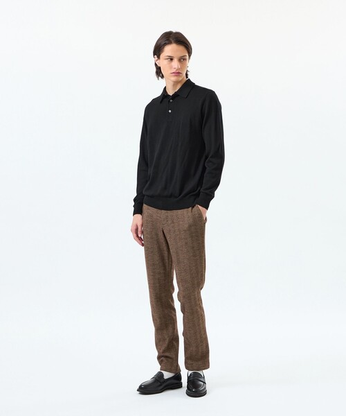 MACKINTOSH PHILOSOPHY（ﾏｯｷﾝﾄｯｼｭ ﾌｨﾛｿﾌｨｰ）の「ハイゲージ天竺 ニットポロ（ポロシャツ・メンズ・オフホワイト・40）」の3枚目の写真