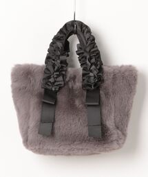 EDIT COLOGNE | フリルハンドルフェイクファートートバッグ(トートバッグ)