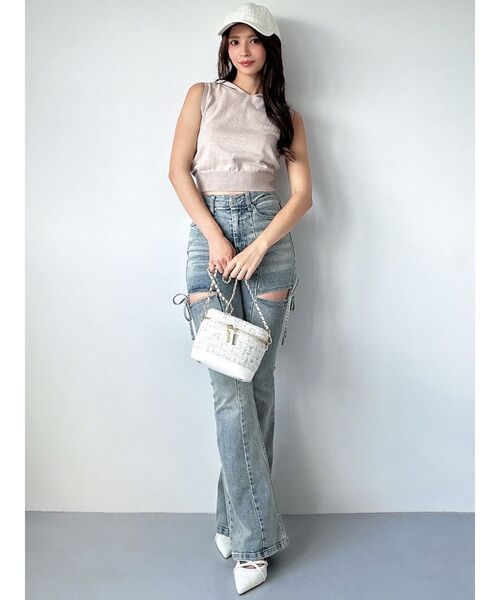 RESEXXY（リゼクシー）の「【NEWERA】ツイードキャップ（キャップ・レディース・ホワイト/ブラック・FREE）」の10枚目の写真