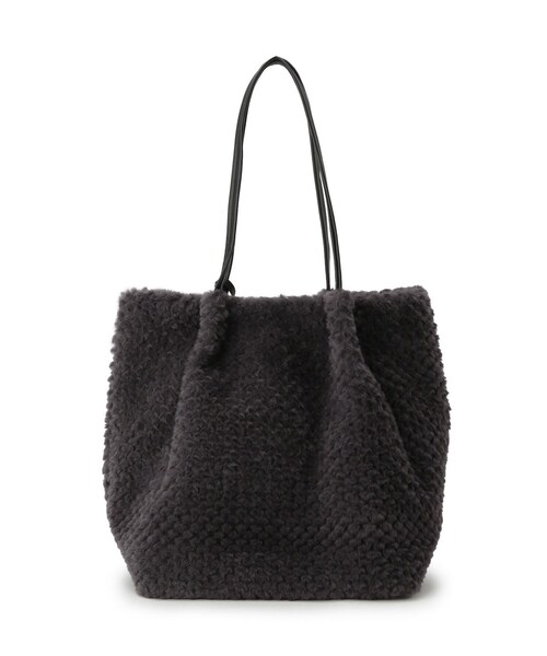 grove（グローブ）の「ポコポコエコファータッセルトート（トートバッグ・レディース・ベージュ/アイボリー/チャコールグレー・00）」の10枚目の写真