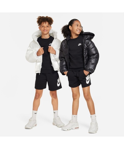 NIKE(ナイキ)の「ナイキ NIKE ナイキ YTH NSW クラブ LBR フリース L/S クルー(スウェット・キッズ・ブラック/ダークグレー・130cm/140cm/150cm/160cm)」の5枚目の写真