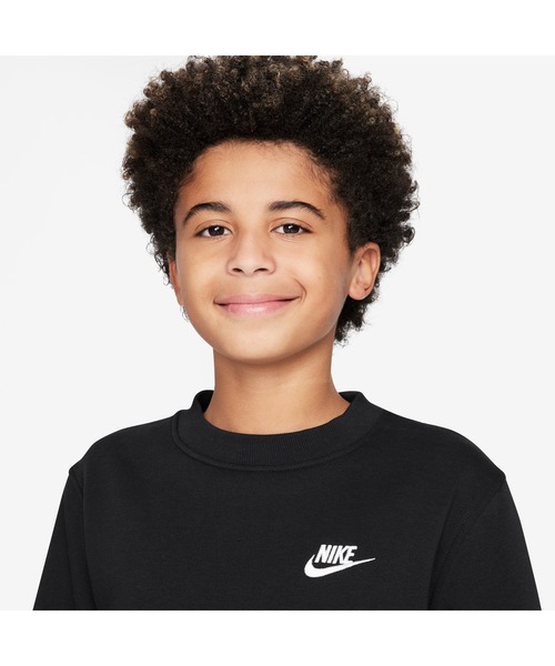 NIKE(ナイキ)の「ナイキ NIKE ナイキ YTH NSW クラブ LBR フリース L/S クルー(スウェット・キッズ・ブラック/ダークグレー・130cm/140cm/150cm/160cm)」の7枚目の写真