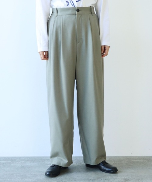 yuni（ユニ　）の「△washable wool wideパンツ（その他パンツ・レディース・ブラウン/グレー/ブラック/ベージュ/カーキ/アイボリー・S/M）」の6枚目の写真