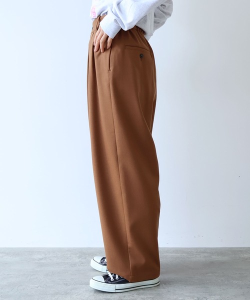 yuni（ユニ　）の「△washable wool wideパンツ（その他パンツ・レディース・ブラウン/グレー/ブラック/ベージュ/カーキ/アイボリー・S/M）」の11枚目の写真