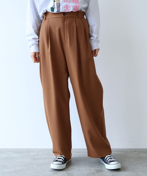 yuni（ユニ　）の「△washable wool wideパンツ（その他パンツ・レディース・ブラウン/グレー/ブラック/ベージュ/カーキ/アイボリー・S/M）」の10枚目の写真