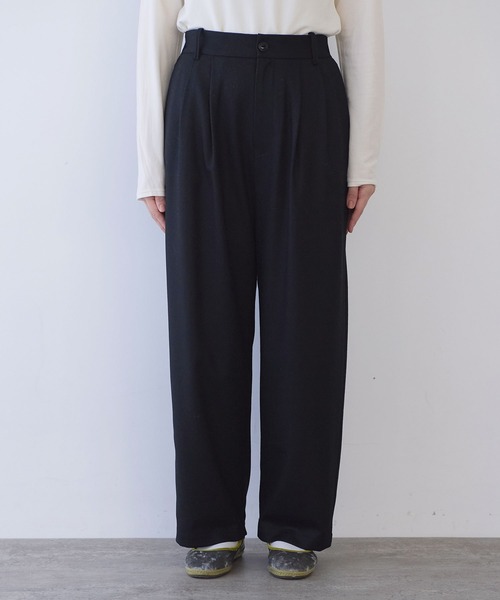 yuni（ユニ　）の「△washable wool wideパンツ（その他パンツ・レディース・ブラウン/グレー/ブラック/ベージュ/カーキ/アイボリー・S/M）」の22枚目の写真