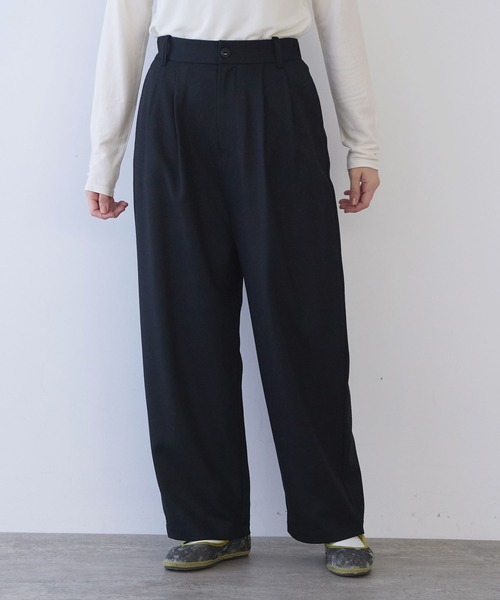 yuni（ユニ　）の「△washable wool wideパンツ（その他パンツ・レディース・ブラウン/グレー/ブラック/ベージュ/カーキ/アイボリー・S/M）」の13枚目の写真