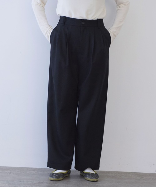 yuni（ユニ　）の「△washable wool wideパンツ（その他パンツ・レディース・ブラウン/グレー/ブラック/ベージュ/カーキ/アイボリー・S/M）」の14枚目の写真