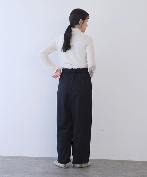 yuni（ユニ　）の「△washable wool wideパンツ（その他パンツ・レディース・ブラウン/グレー/ブラック/ベージュ/カーキ/アイボリー・S/M）」の20枚目の写真