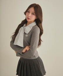 レイヤードリボントップス