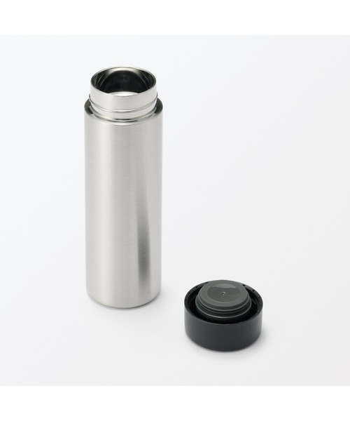 真空断熱構造 保温保冷ボトル フラットタイプ 500mL（水筒