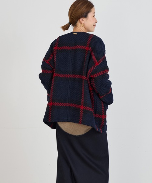 John branigan（ジョンブラニガン）の「【John Branigan】別注-ノーカラーVネックジャケット（ノーカラージャケット・レディース・レッド/イエロー・FREE）」の15枚目の写真