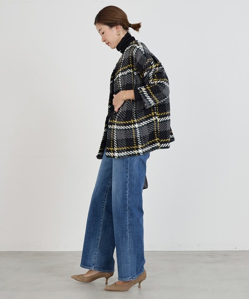 John branigan（ジョンブラニガン）の「【John Branigan】別注-ノーカラーVネックジャケット（ノーカラージャケット・レディース・レッド/イエロー・FREE）」の6枚目の写真