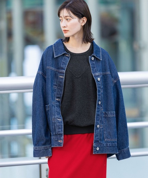 LAKOLE（ラコレ）の「レイヤードニットソー長袖 / 598891（ニット/セーター・レディース・グレー/ブラック/ベージュ・FREE）」の5枚目の写真