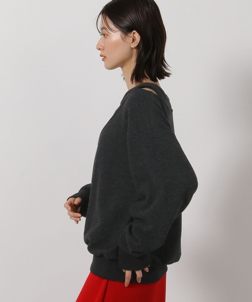 LAKOLE（ラコレ）の「レイヤードニットソー長袖 / 598891（ニット/セーター・レディース・グレー/ブラック/ベージュ・FREE）」の12枚目の写真