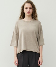 ドライコットンピグメントニットTシャツ