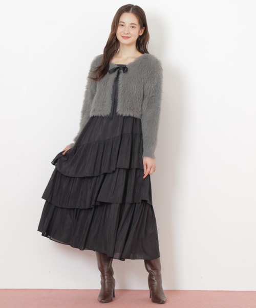 【JILL bv JILLSTUART】 キャミワンピースフェザーニットセット キャミワンピースフェザーニットセット | JILL by JILL STUART（ジル