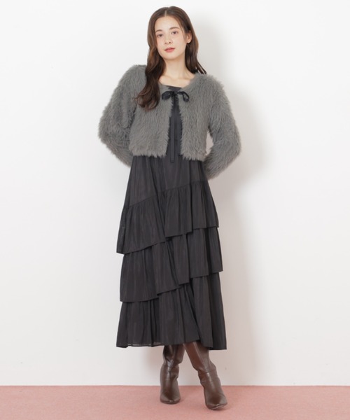 【JILL bv JILLSTUART】 キャミワンピースフェザーニットセット キャミワンピースフェザーニットセット | JILL by JILL STUART（ジル