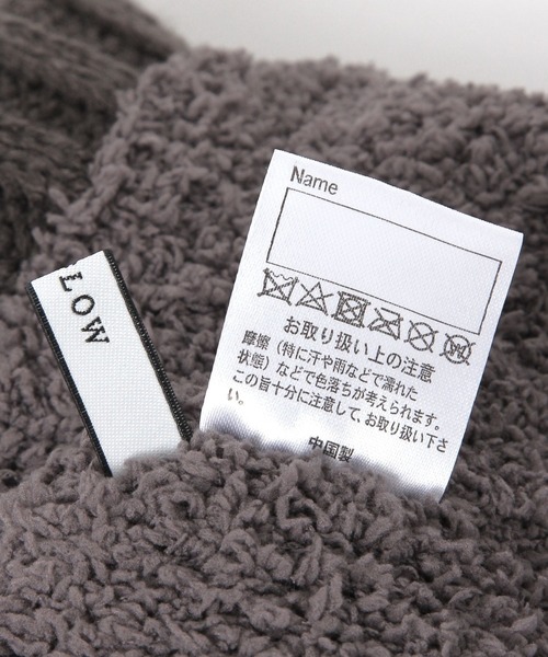 BAYFLOW（ベイフロー）の「[裏ボアであったか♪]ケーブルファーニット帽(KIDS)（ニットキャップ/ビーニー・キッズ・アイボリー/チャコール・FREE）」の10枚目の写真