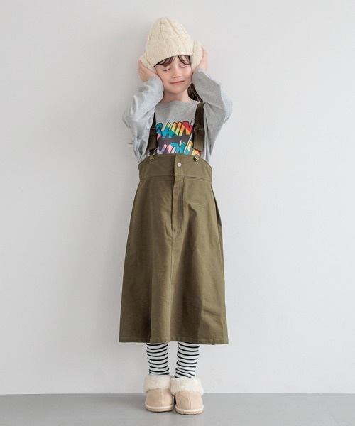 BAYFLOW（ベイフロー）の「[裏ボアであったか♪]ケーブルファーニット帽(KIDS)（ニットキャップ/ビーニー・キッズ・アイボリー/チャコール・FREE）」の12枚目の写真