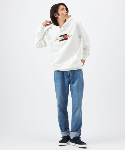 TOMMY HILFIGER（トミーヒルフィガー）の「【オンライン限定】ゴールドエンブロイダーフーディー（パーカー・メンズ・ブラック/ホワイト・SMALL/X-LARGE/MEDIUM/LARGE）」の20枚目の写真