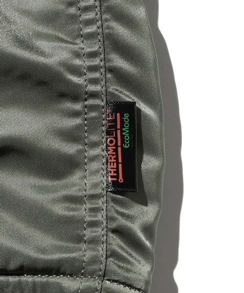 Valley Apparel(バレーアパレル)の「フーデッドリブフライトナイロンジャケット/フライトジャケット(ミリタリージャケット・メンズ・ネイビー/ダークグレー/シルバー/ブラック/グレー系その他・SMALL/MEDIUM/LARGE/X-LARGE)」の17枚目の写真