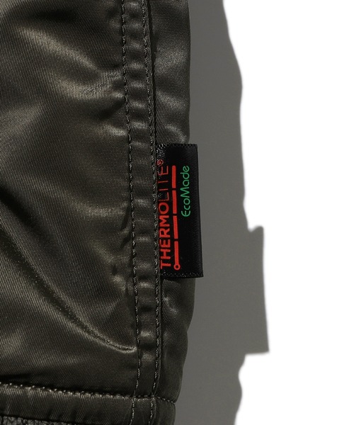 Valley Apparel(バレーアパレル)の「フーデッドリブフライトナイロンジャケット/フライトジャケット(ミリタリージャケット・メンズ・ネイビー/ダークグレー/シルバー/ブラック/グレー系その他・SMALL/MEDIUM/LARGE/X-LARGE)」の6枚目の写真