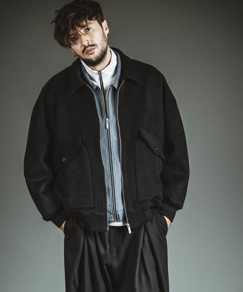 NO ID.(ノーアイディ)の「【NO ID.】Rib Half-Zip Big Pullover / テレコ ハーフ ジップ ビッグ プルオーバー(Tシャツ/カットソー・メンズ・ホワイト/グレー/ブラック・1/2)」の11枚目の写真
