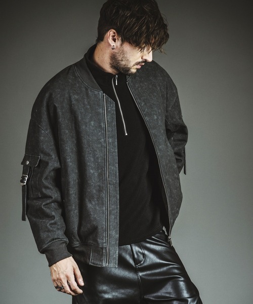 NO ID.(ノーアイディ)の「【NO ID.】Rib Half-Zip Big Pullover / テレコ ハーフ ジップ ビッグ プルオーバー(Tシャツ/カットソー・メンズ・ホワイト/グレー/ブラック・1/2)」の20枚目の写真