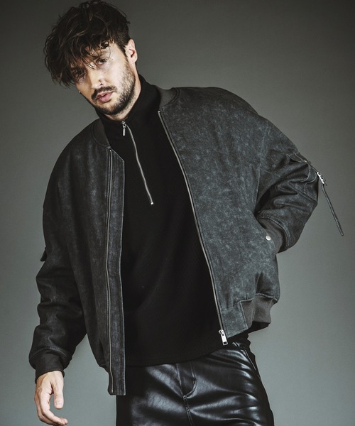 NO ID.(ノーアイディ)の「【NO ID.】Rib Half-Zip Big Pullover / テレコ ハーフ ジップ ビッグ プルオーバー(Tシャツ/カットソー・メンズ・ホワイト/グレー/ブラック・1/2)」の21枚目の写真