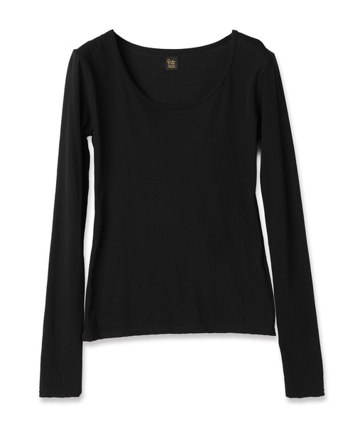 RYU(リュー)の「high twist jersey r-neck top(Tシャツ/カットソー・メンズ・ブラック/ミント・1/2)」の1枚目の写真