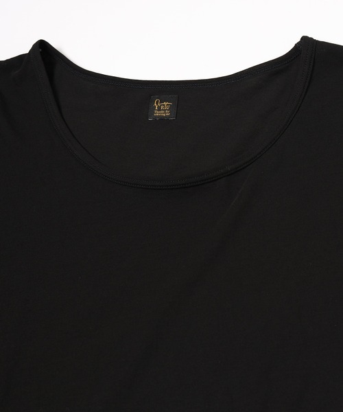 RYU(リュー)の「high twist jersey r-neck top(Tシャツ/カットソー・メンズ・ブラック/ミント・1/2)」の4枚目の写真