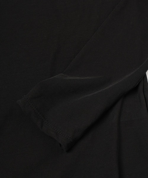 RYU(リュー)の「high twist jersey r-neck top(Tシャツ/カットソー・メンズ・ブラック/ミント・1/2)」の5枚目の写真