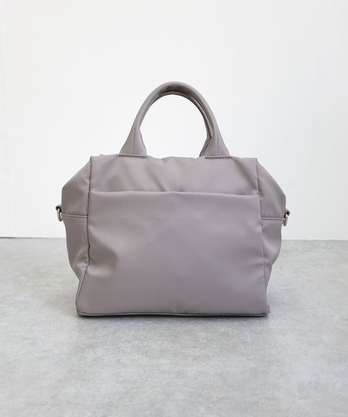 T・S・L(ティーエスエル)の「ギャザーポケット2WAYボストンバッグ(ボストンバッグ・レディース・グレー/ブラック/ベージュ・FREE)」の4枚目の写真