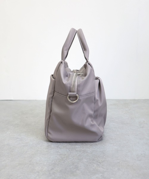 T・S・L(ティーエスエル)の「ギャザーポケット2WAYボストンバッグ(ボストンバッグ・レディース・グレー/ブラック/ベージュ・FREE)」の5枚目の写真