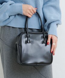 Kastane | 【一部店舗限定/レザー&スエード/4色展開】B スクエアベーシックBAG(ハンドバッグ)