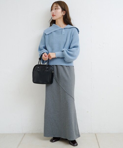 Kastane（カスタネ）の「【一部店舗限定/レザー&スエード/4色展開】B スクエアベーシックBAG（ハンドバッグ・レディース・ブラック/アイボリー/ブラウン/キャメル・FREE）」の8枚目の写真