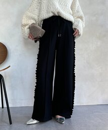 DouDou | 【WEB限定】カットジョーゼットサイドフリルパンツ(その他パンツ)