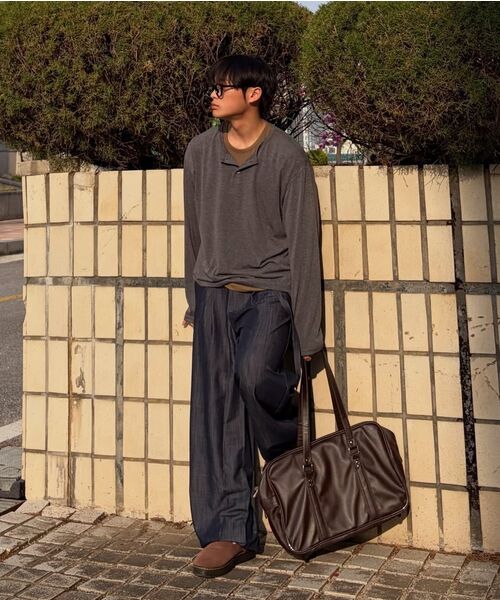 DNSR（ディーエヌエスアール）の「ベルト付きドレープスラックスインディゴ（その他パンツ・メンズ・その他・SMALL/MEDIUM/LARGE/X-LARGE）」の10枚目の写真
