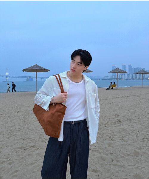 DNSR（ディーエヌエスアール）の「ベルト付きドレープスラックスインディゴ（その他パンツ・メンズ・その他・SMALL/MEDIUM/LARGE/X-LARGE）」の12枚目の写真
