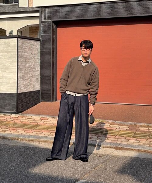 DNSR（ディーエヌエスアール）の「ベルト付きドレープスラックスインディゴ（その他パンツ・メンズ・その他・SMALL/MEDIUM/LARGE/X-LARGE）」の20枚目の写真