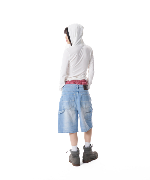 AAKAM（アーカム）の「Studded CROS2 Hooded Long Sleeve (White)（Tシャツ/カットソー・レディース・その他・1）」の5枚目の写真
