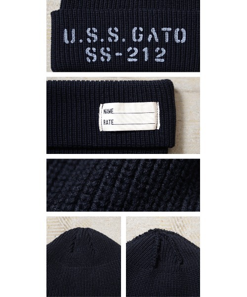 WP1138B WAIPER.INC US NAVY ワッチキャップ（ニットキャップ/ビーニー