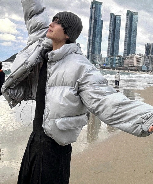 COSYHARU（コシハル）の「キオフコシハルパディングジャケット（ダウンジャケット/コート・メンズ・ブラック/グレー・FREE）」の5枚目の写真