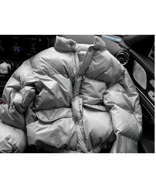 COSYHARU（コシハル）の「キオフコシハルパディングジャケット（ダウンジャケット/コート・メンズ・ブラック/グレー・FREE）」の11枚目の写真