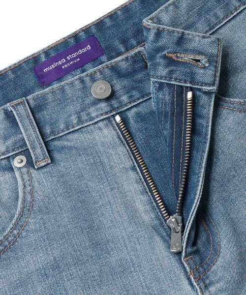 MUSINSA STANDARD(ムシンサスタンダード)の「KIPASストレートデニムパンツ【ライトインディゴ】(デニムパンツ・メンズ・その他・29/30/31/33/26/27/28/40/38/42/36/34/32)」の4枚目の写真